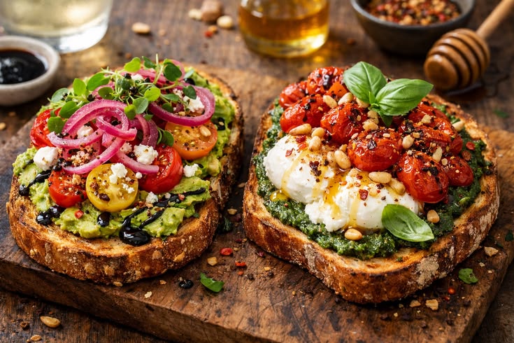 Smashed avocado toast